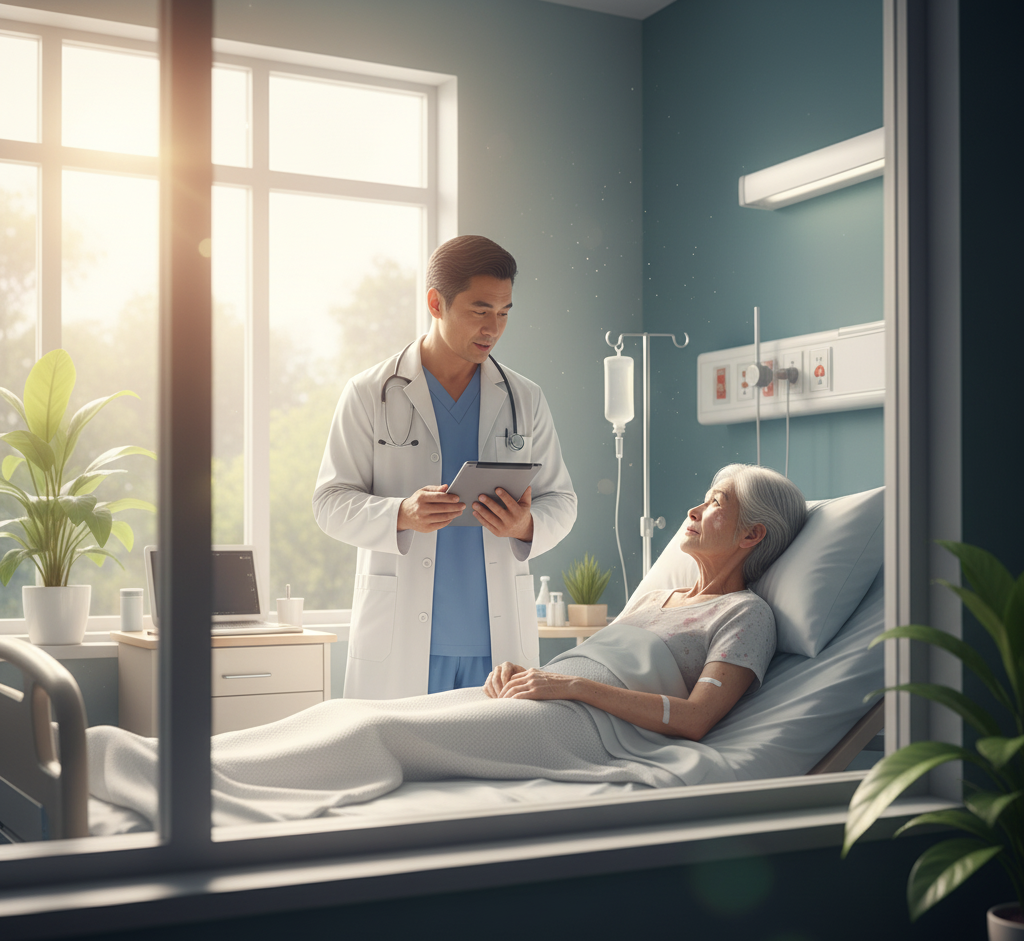 cụ bà bị ung thư